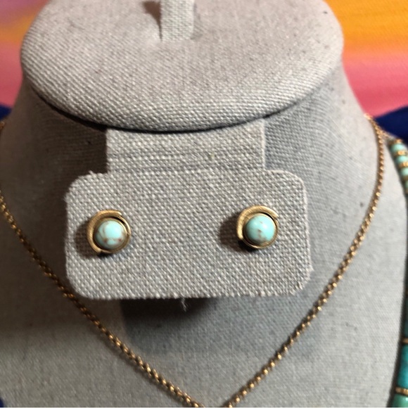 Chloe & Isabel Positano Convertible Turquoise Necklace And Earrings. - Picture 2 of 5